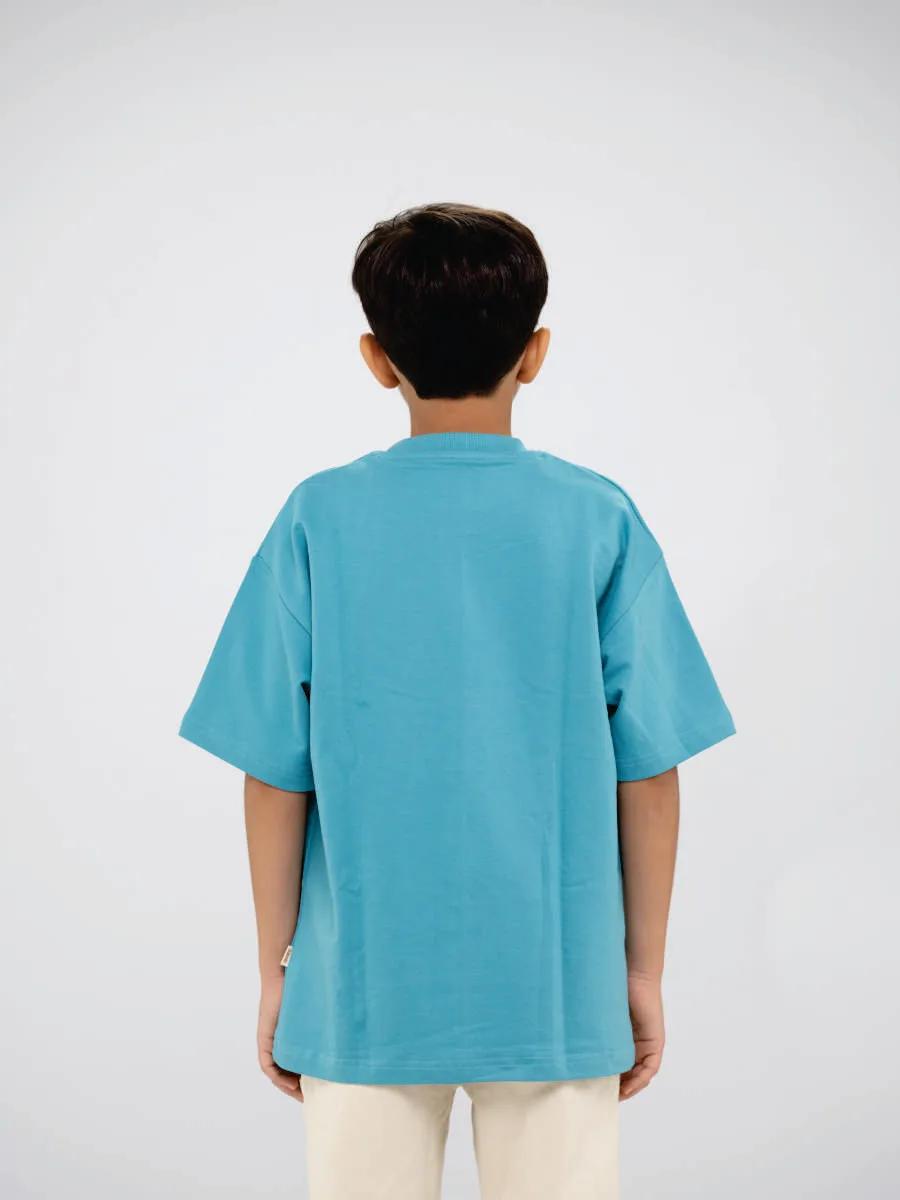 Plain Teal Blue T-Shirt, view 2 of 4