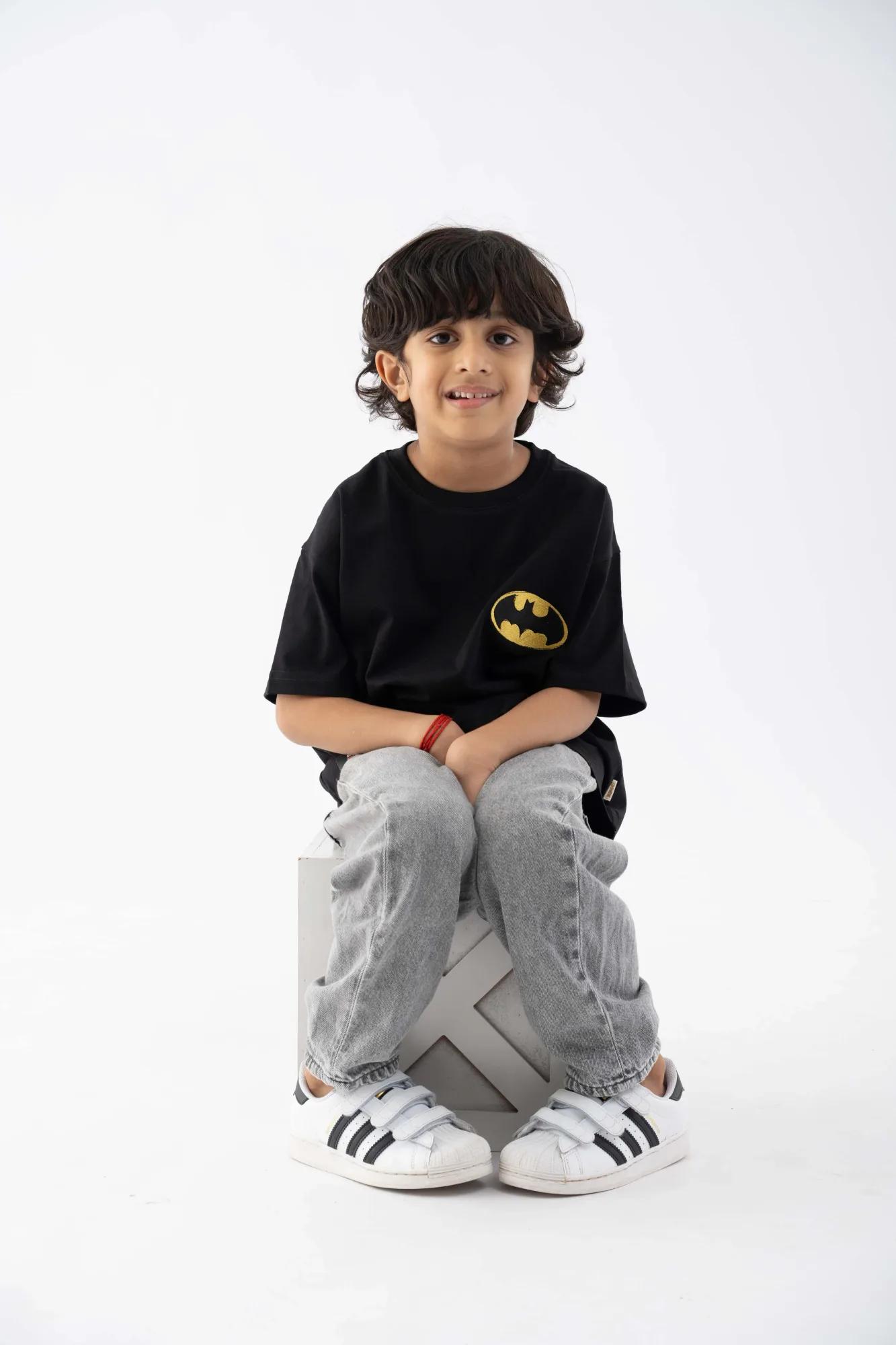 Batman Embroidered Black Tee