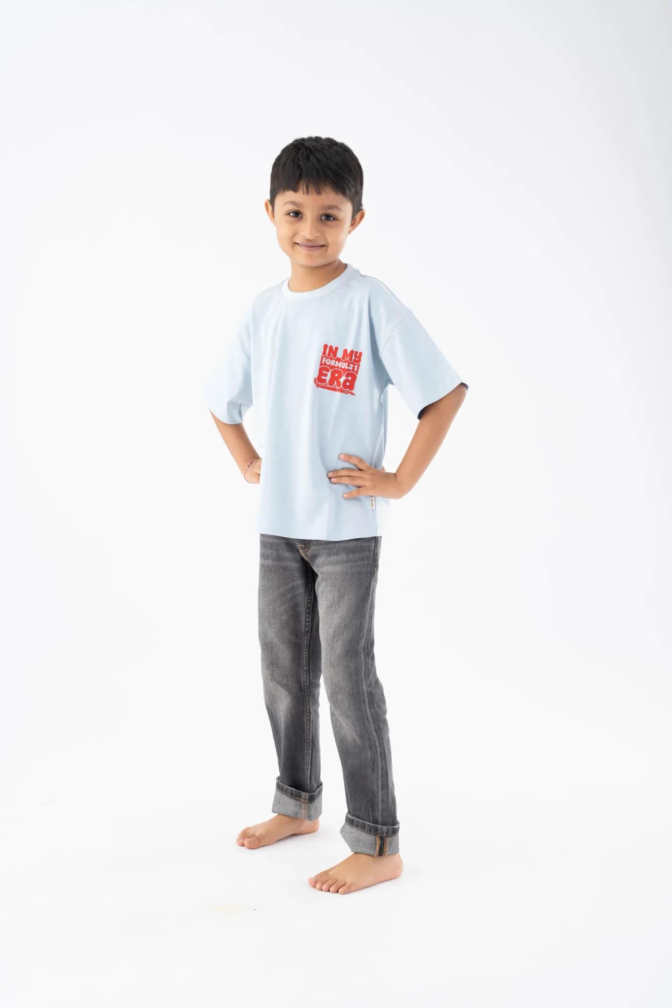 Race Car Light Blue Tee