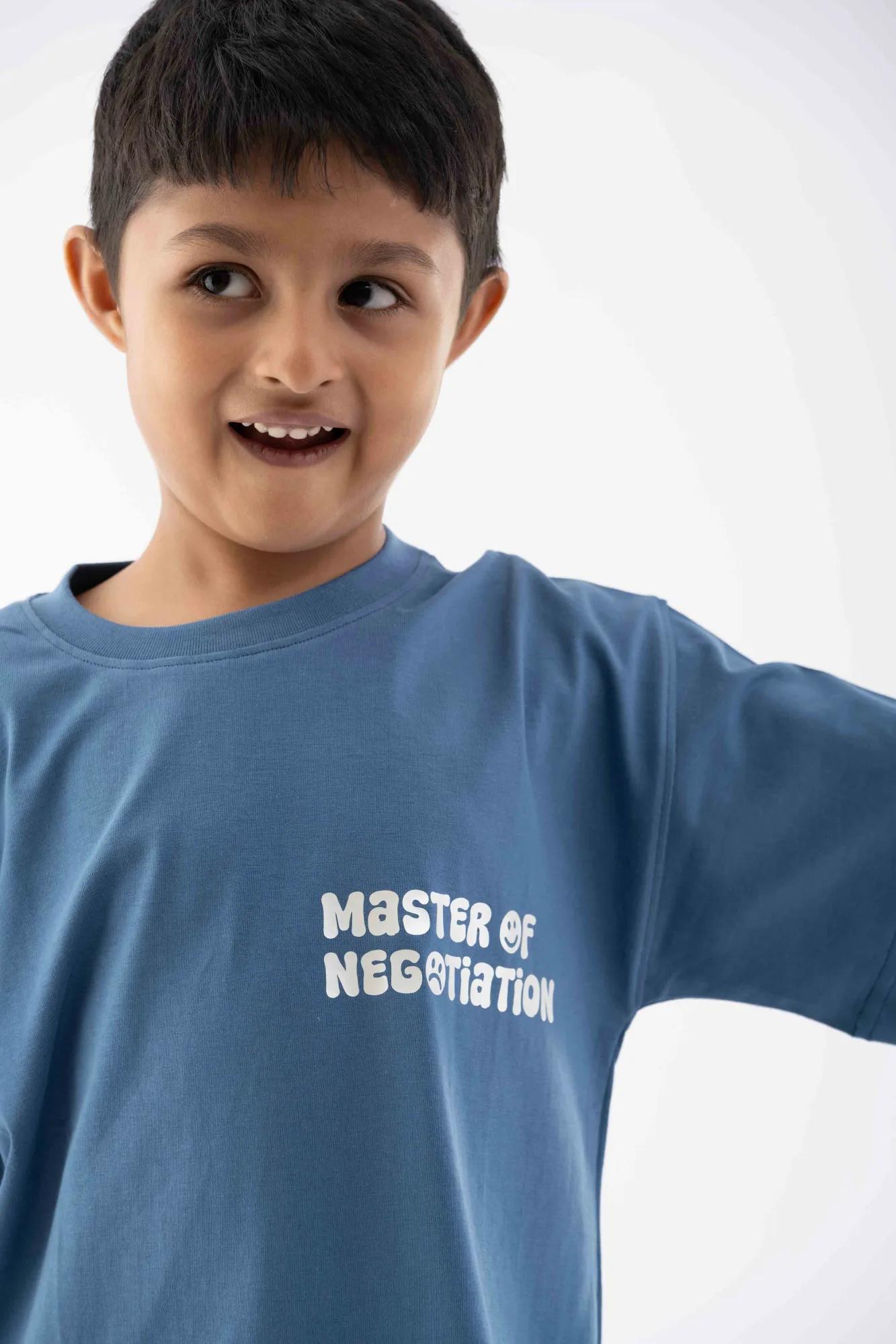 Master of Negotiation Airforce Blue Tee, view 2 of 5