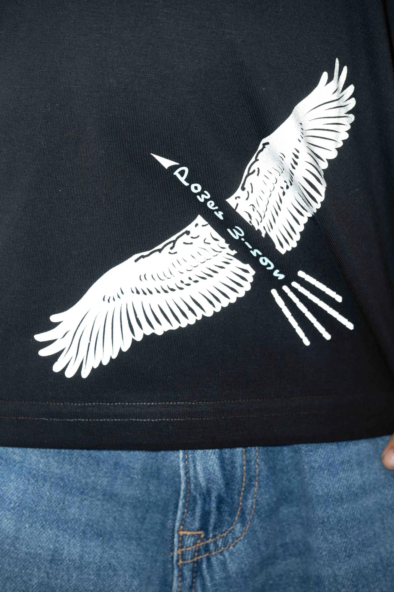 Power Wing Black Tee, view 2 of 4