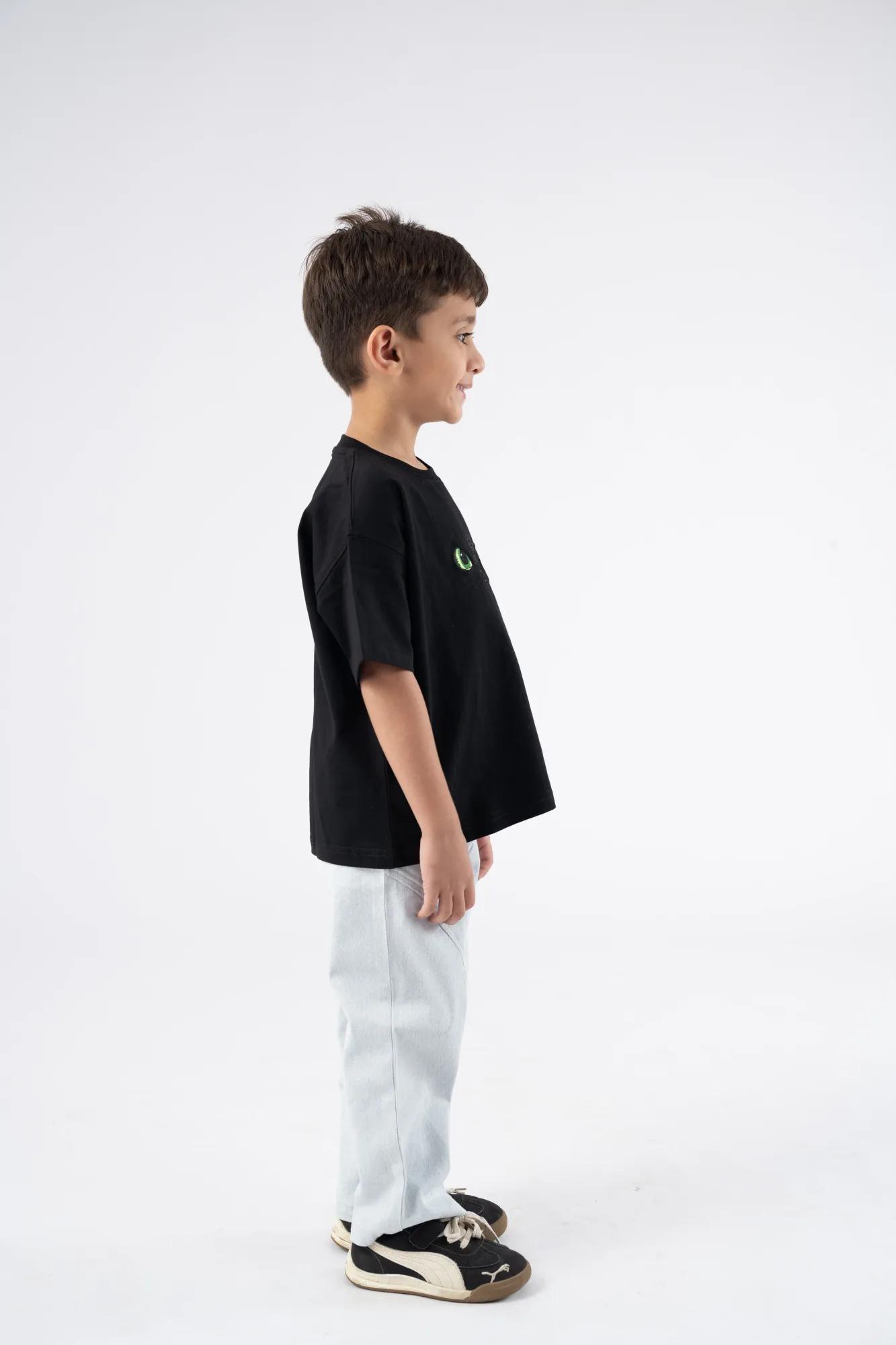 Dragon Eye Glow in the Dark Black T-Shirt, view 3 of 7
