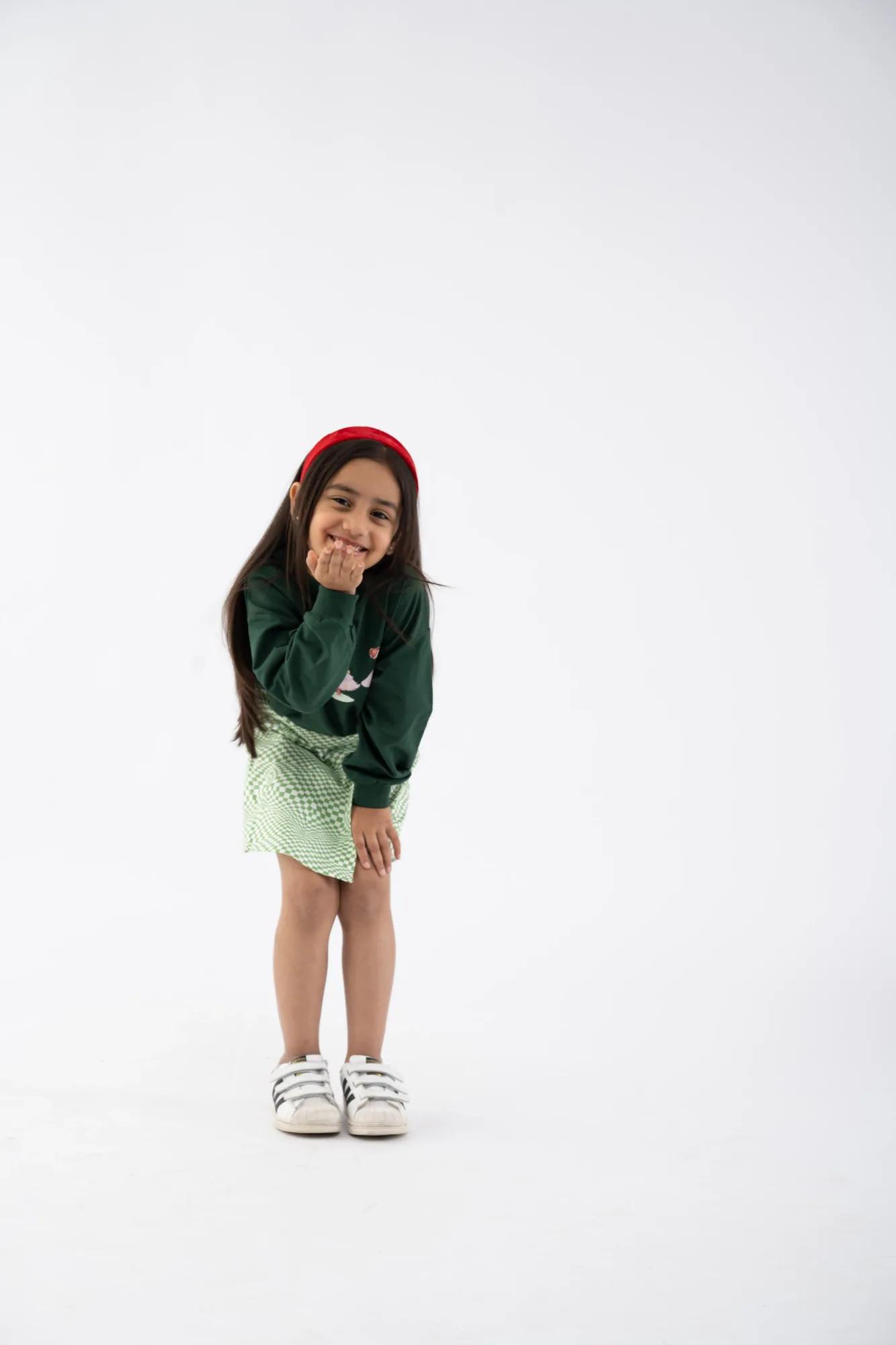 Girls Green Skort, view 2 of 5