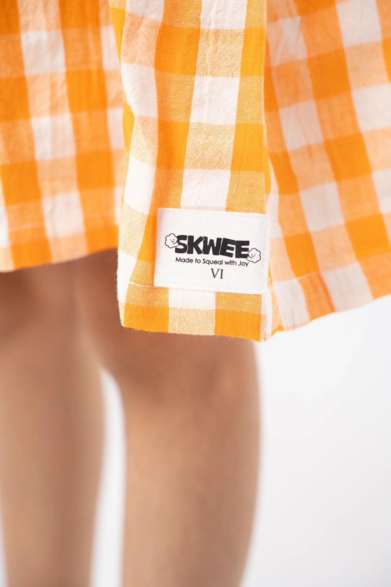 Orange Checker Dress, view 5 of 7