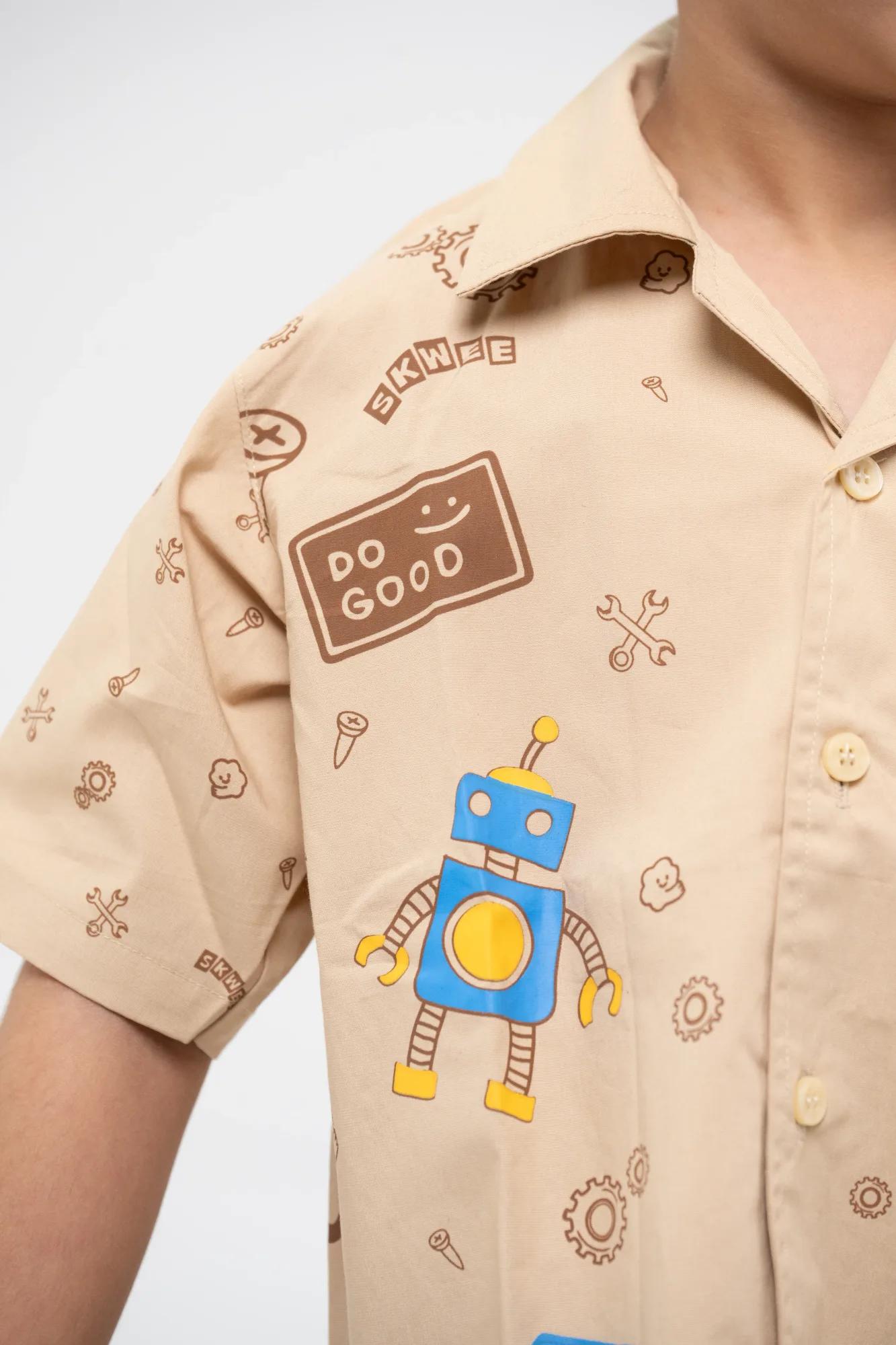 Printed Half-Sleeve Shirt, view 4 of 9