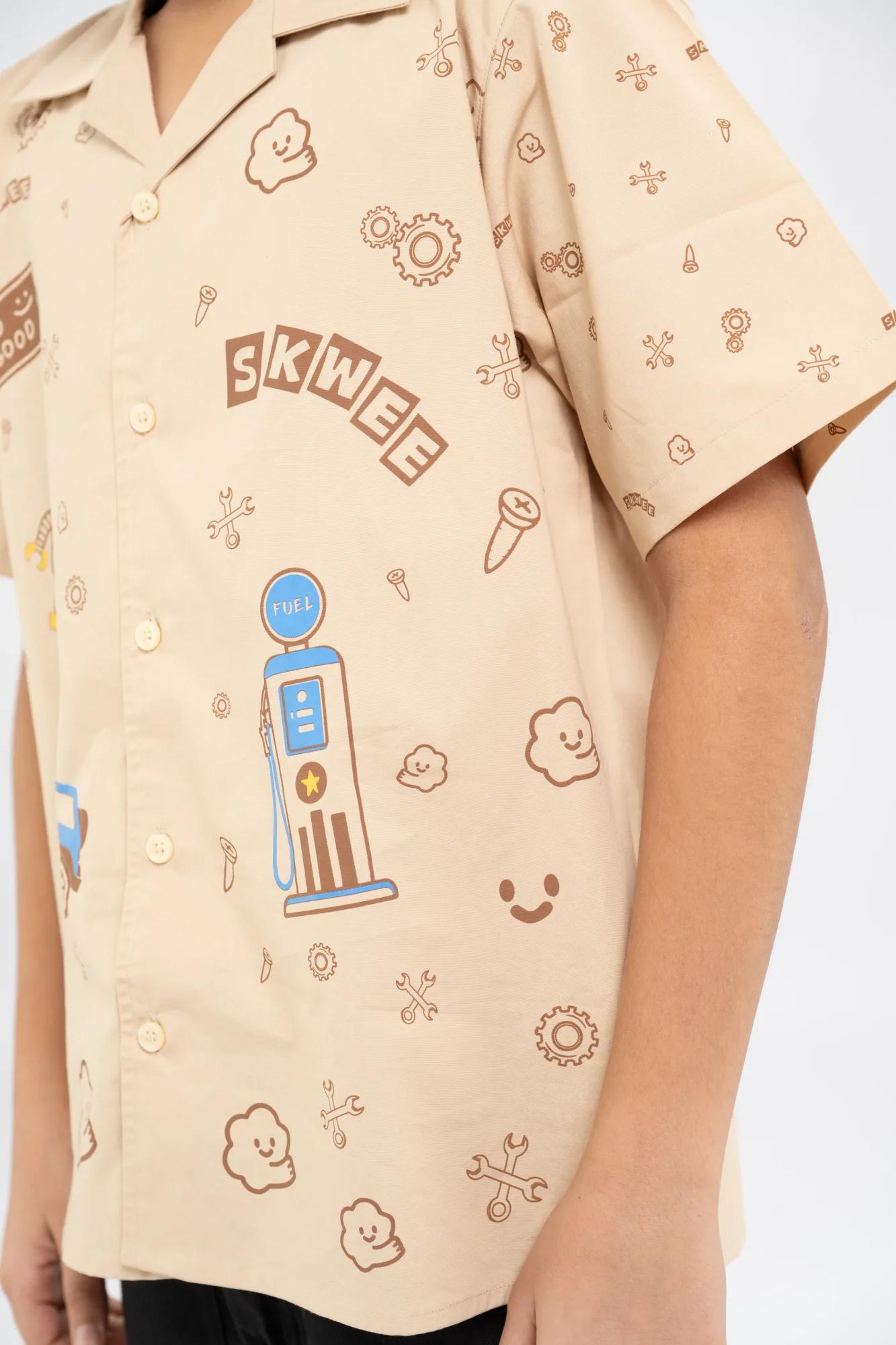Printed Half-Sleeve Shirt, view 8 of 9