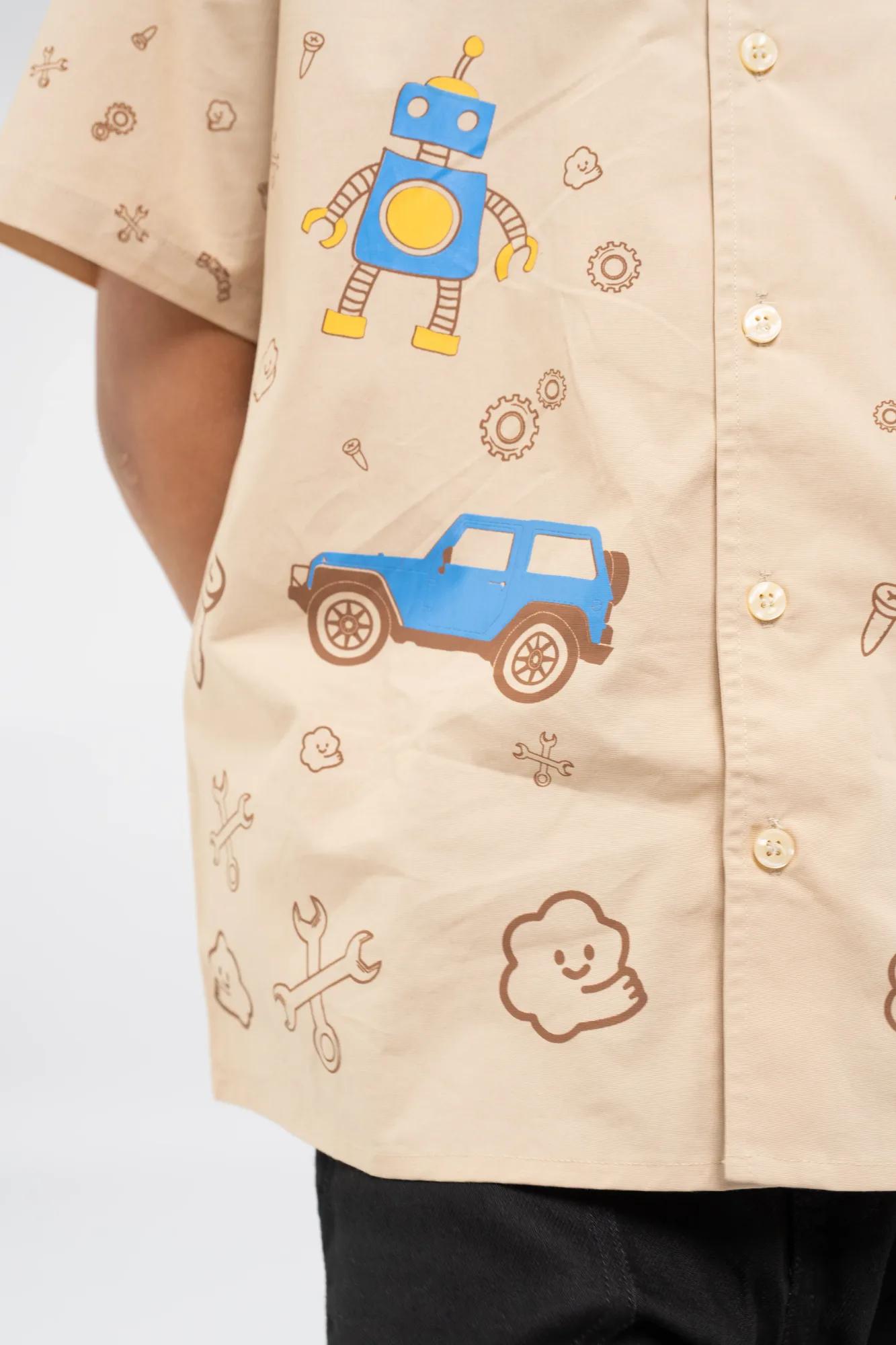 Printed Half-Sleeve Shirt, view 9 of 9